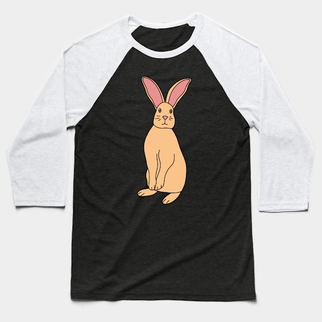 Bunny Rabbit Baseball T-Shirt by Kelly Louise Art